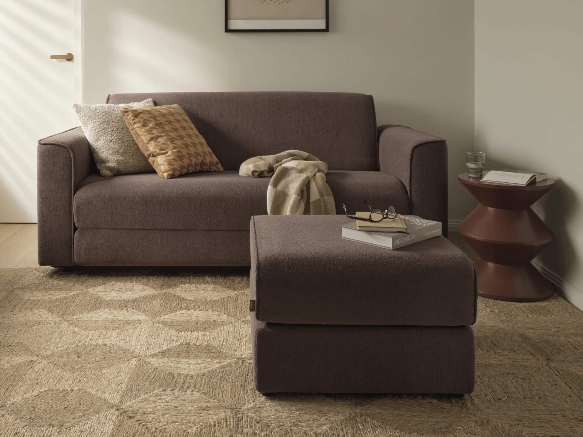 OG Sofa Bed Ottoman - Cocoa Clay