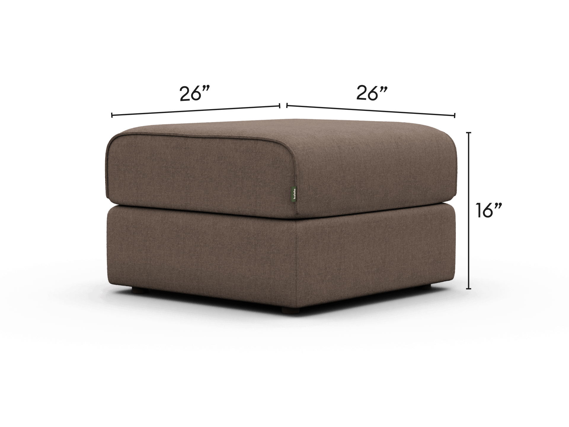 OG Sofa Bed Ottoman - Cocoa Clay