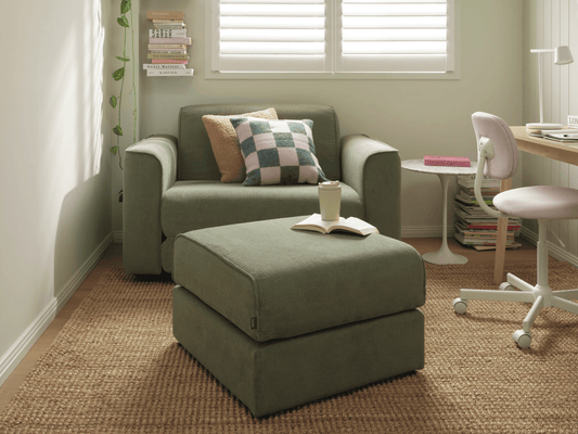 OG Sofa Bed Ottoman - Spring Sage