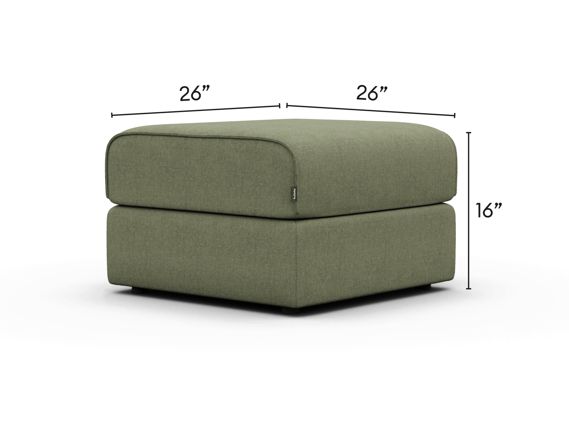 OG Sofa Bed Ottoman - Spring Sage
