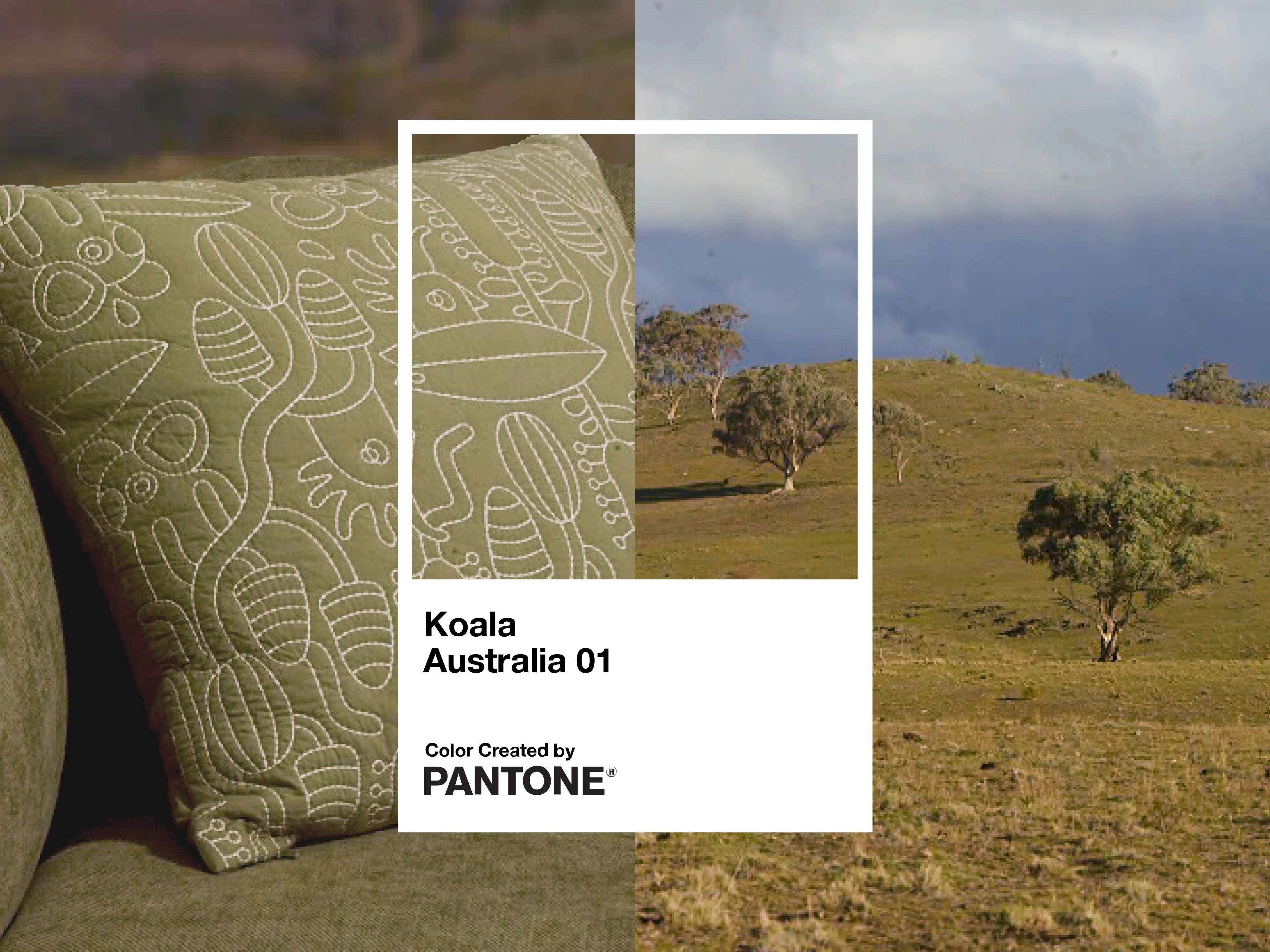 Australia 01 (Pantone) Beach Bum Cushion