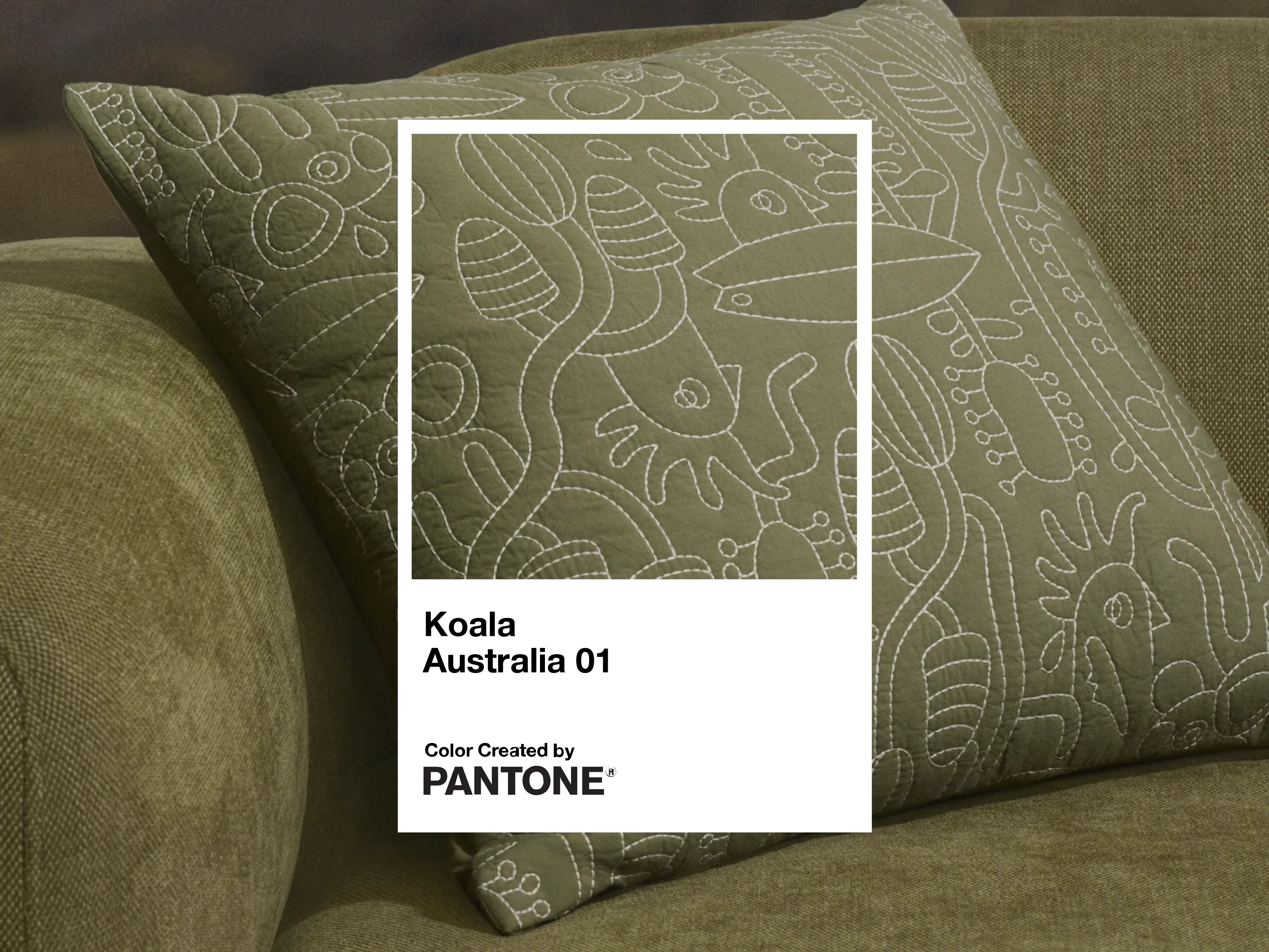 Beach Bum Cushion - 20 x 20in / Australia 01 (Pantone)