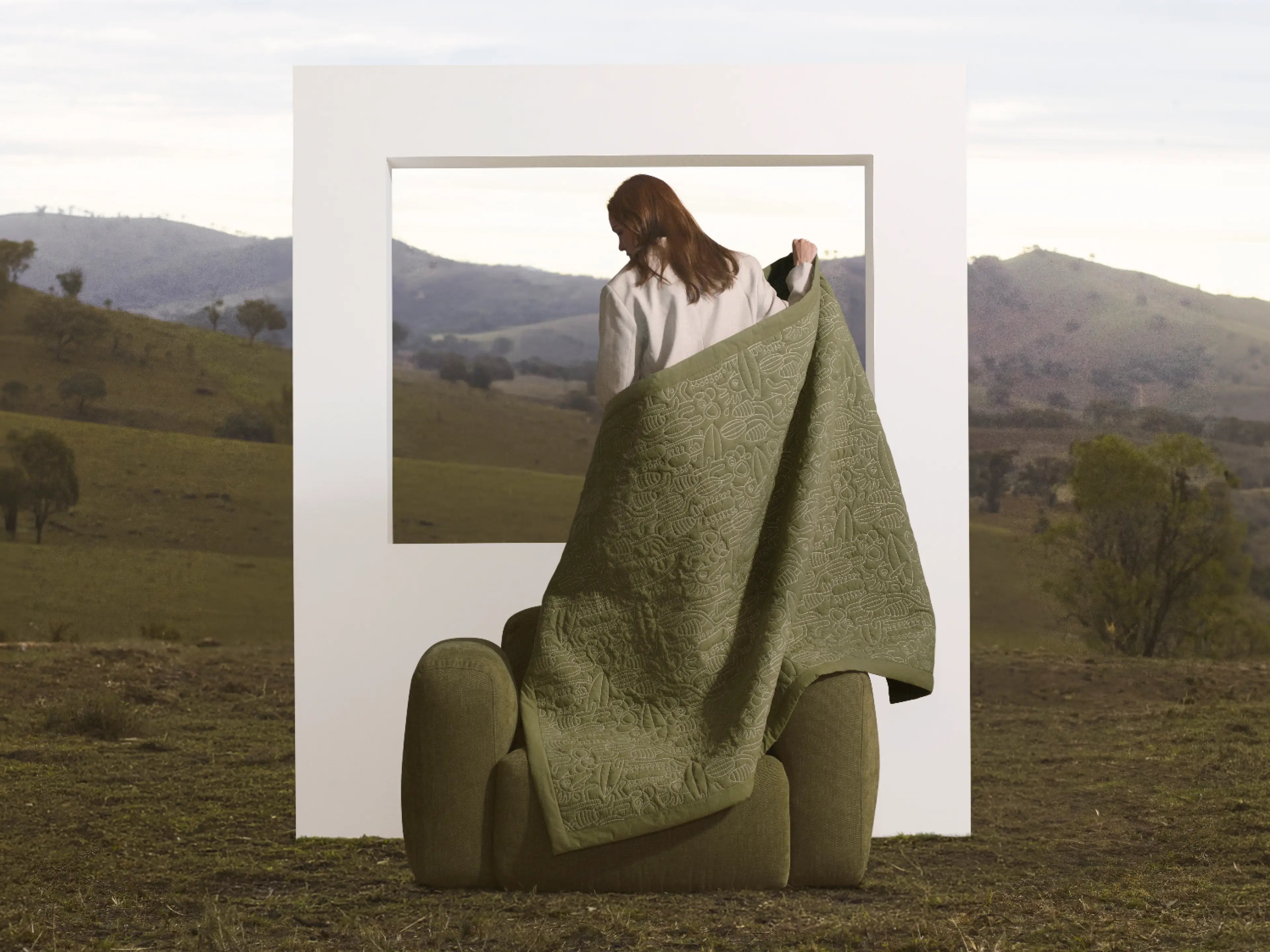 Beach Bum Throw - 51 x 71in / Australia 01 (Pantone)