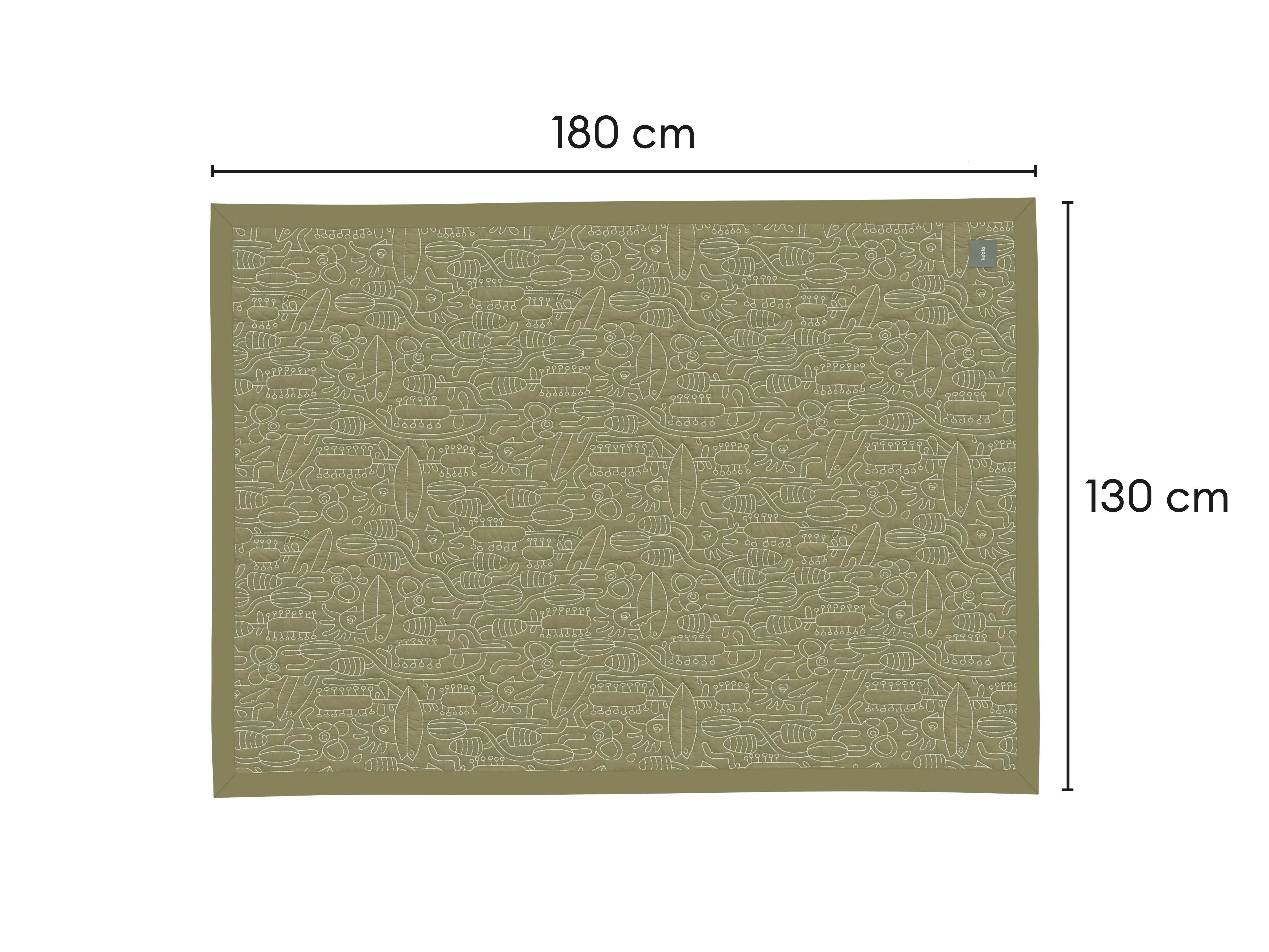 Australia 01 (Pantone) Beach Bum Throw dimensions