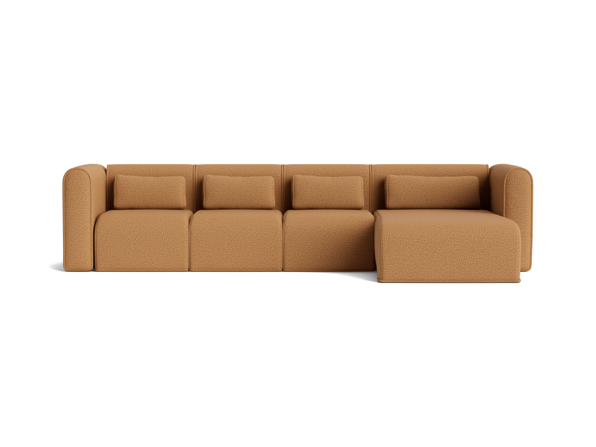 Bangalow Modular Sofa - Chaise / 5-Seater / Sand Dune (Luxe)