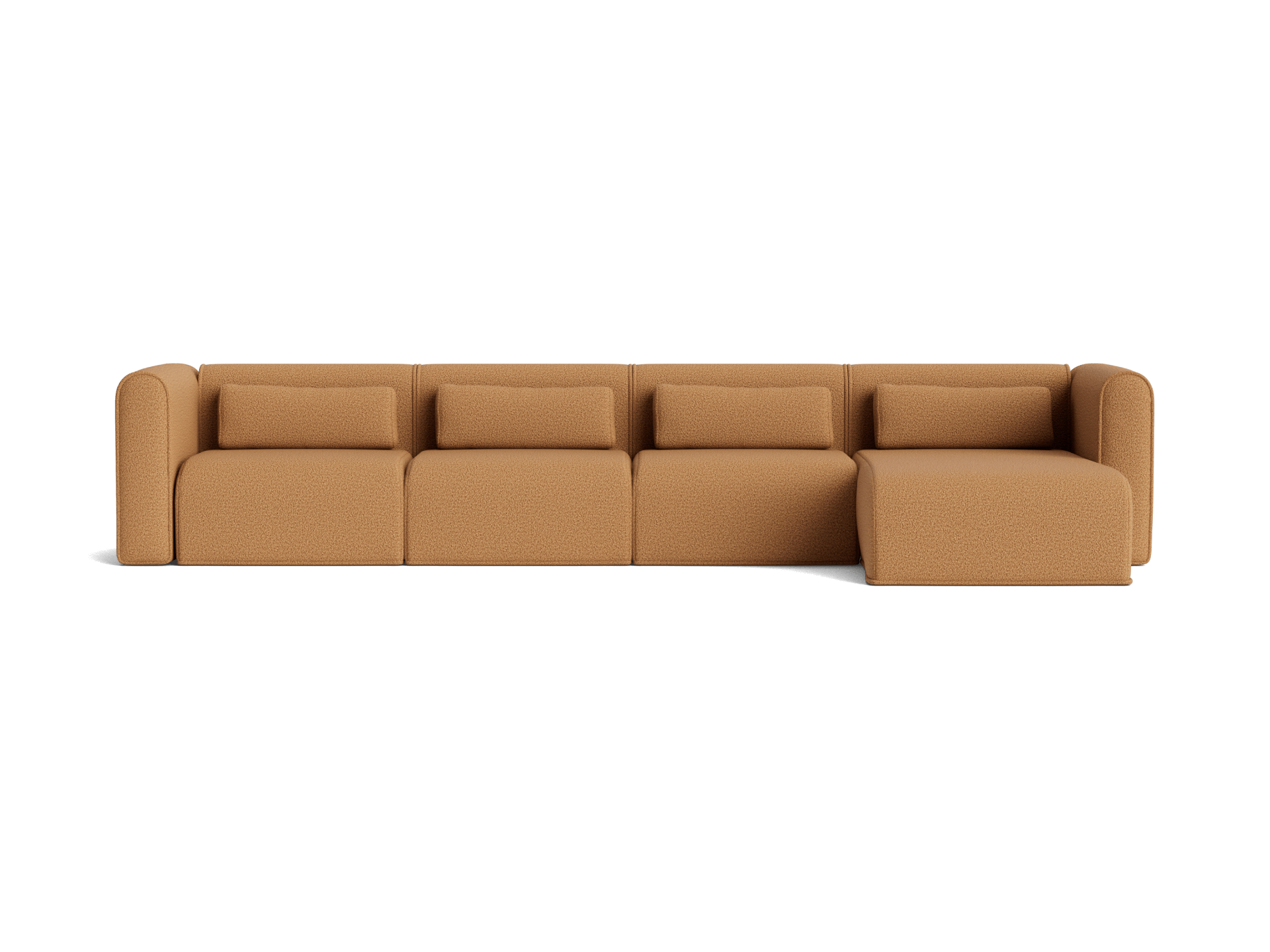 Bangalow Modular Sofa - Chaise / 6-Seater / Sand Dune (Luxe)