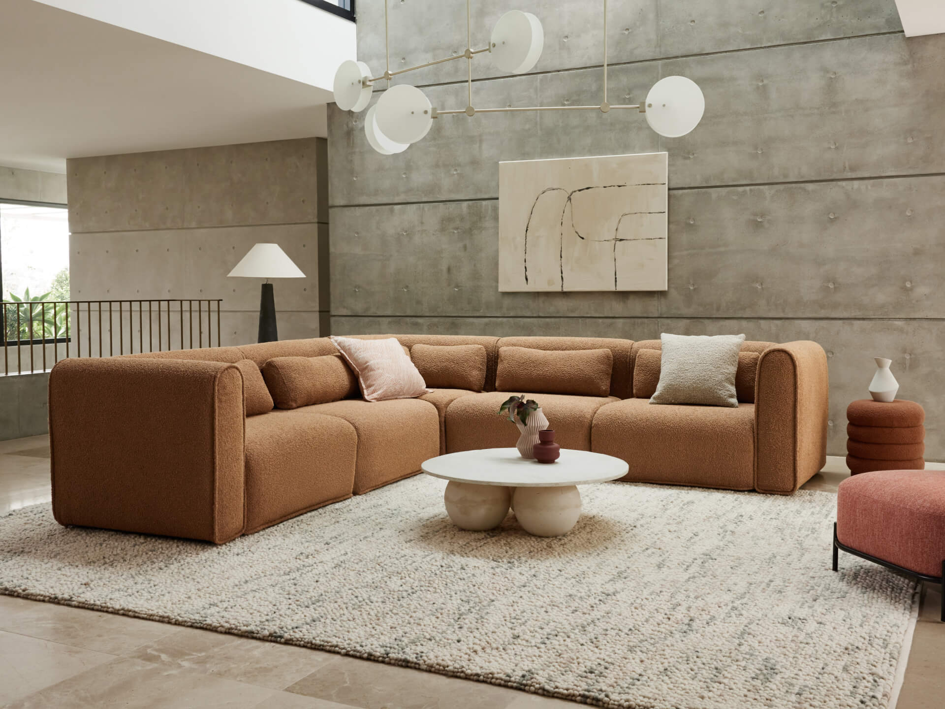 Bangalow Modular Sofa - Corner / 7-Seater / Sand Dune (Luxe)