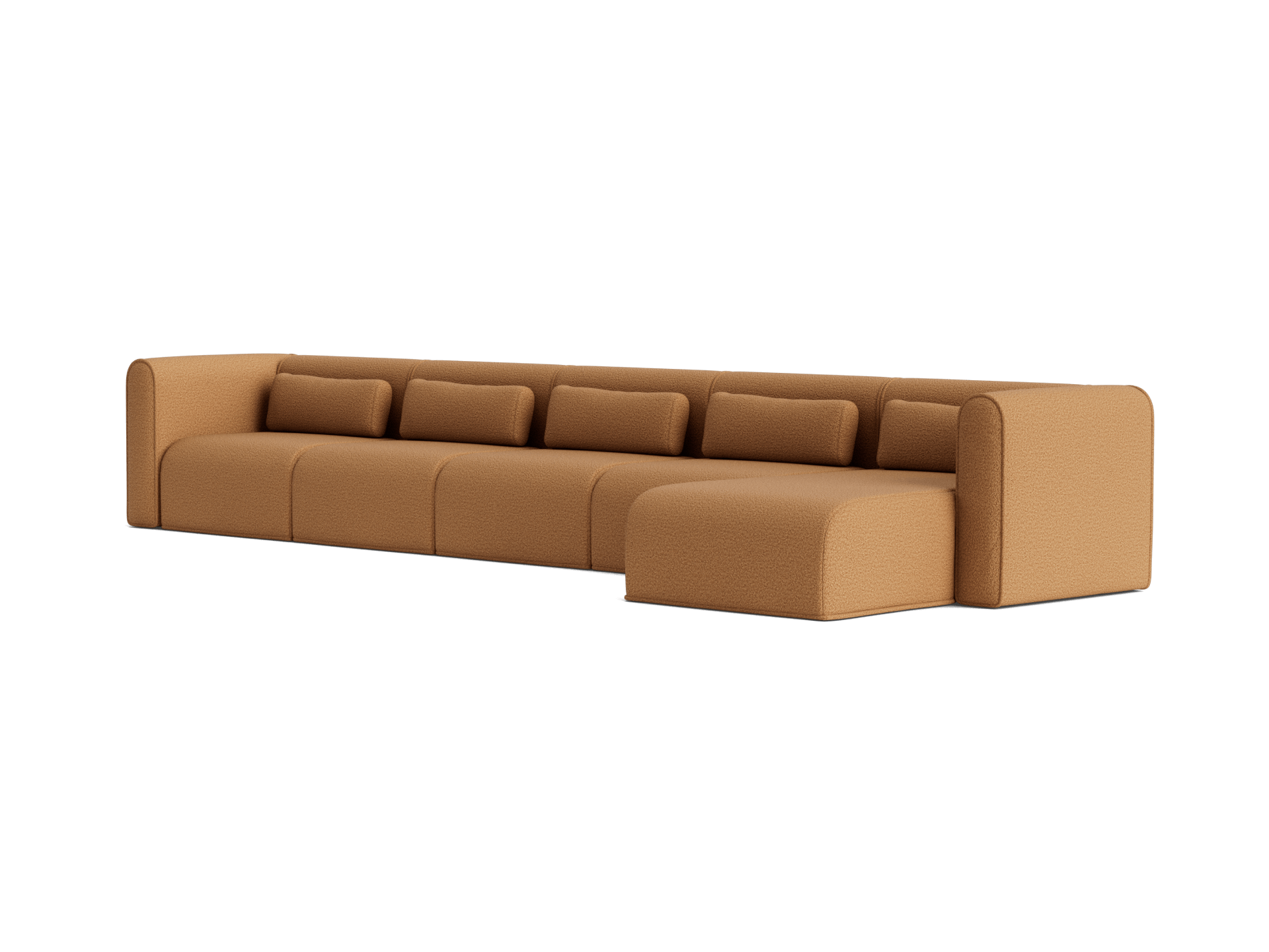 Bangalow Modular Sofa - Chaise / 7-Seater / Sand Dune (Luxe)