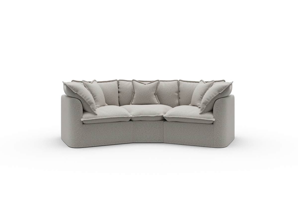 Tamarama Sectional Sofa - Aussie Latte (Luxe) / 3 Sections / Regular