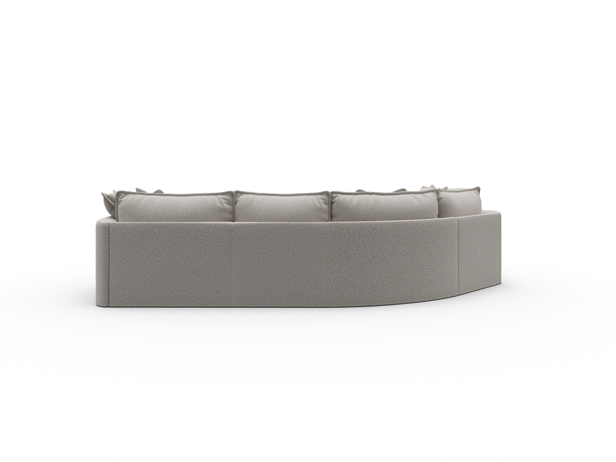 Tamarama Sectional Sofa - Aussie Latte (Luxe) / 4 Sections / Regular