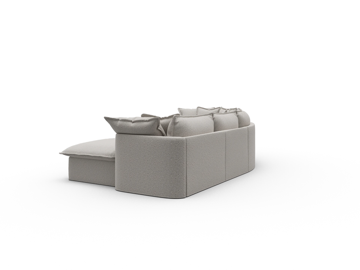 Tamarama Sectional Sofa - Aussie Latte (Luxe) / 4 Sections / Regular