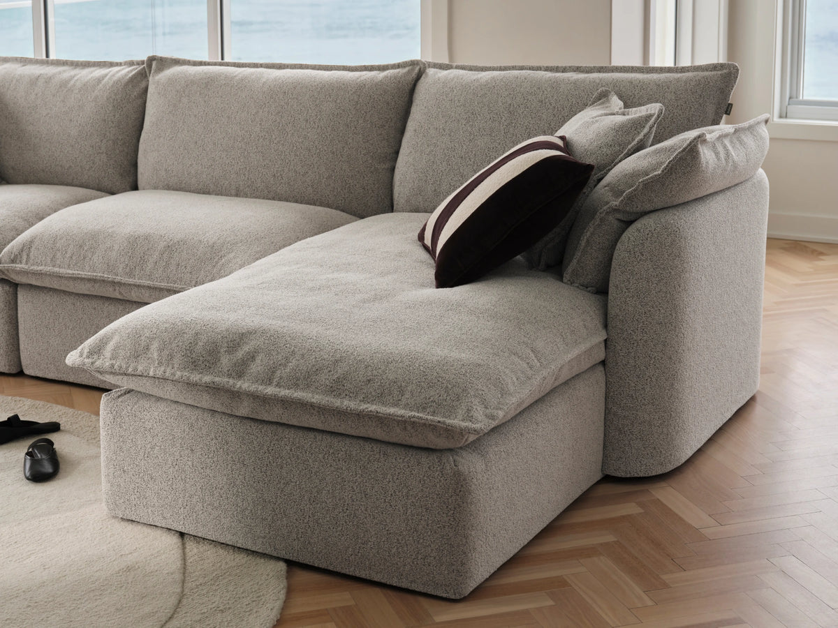 Tamarama Sectional Sofa - Aussie Latte (Luxe) / 4 Sections / Extra Wide