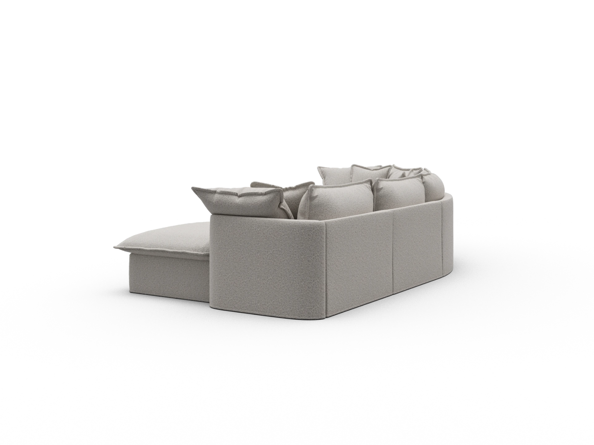 Tamarama Sectional Sofa - Aussie Latte (Luxe) / 4 Sections / Extra Wide