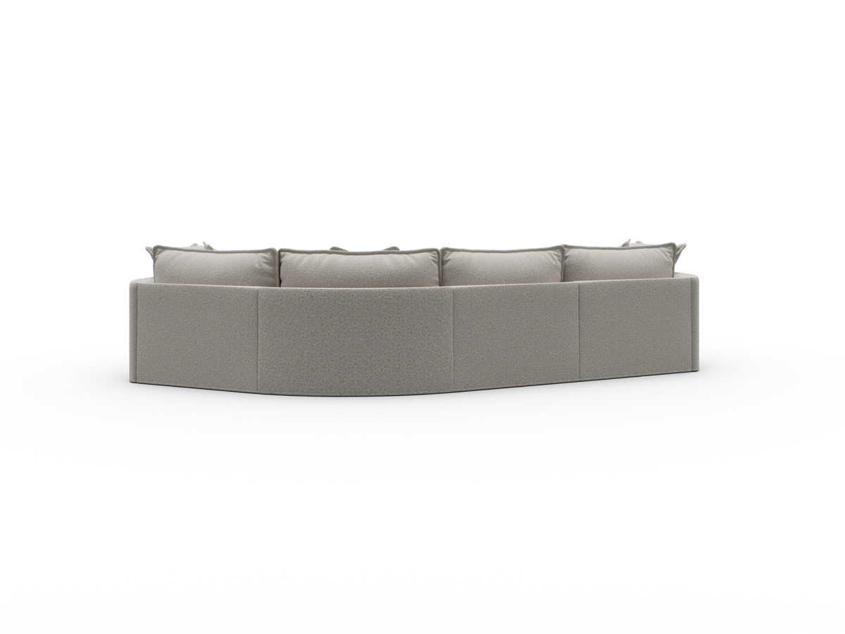 Tamarama Sectional Sofa - Aussie Latte (Luxe) / 4 Sections / Extra Wide