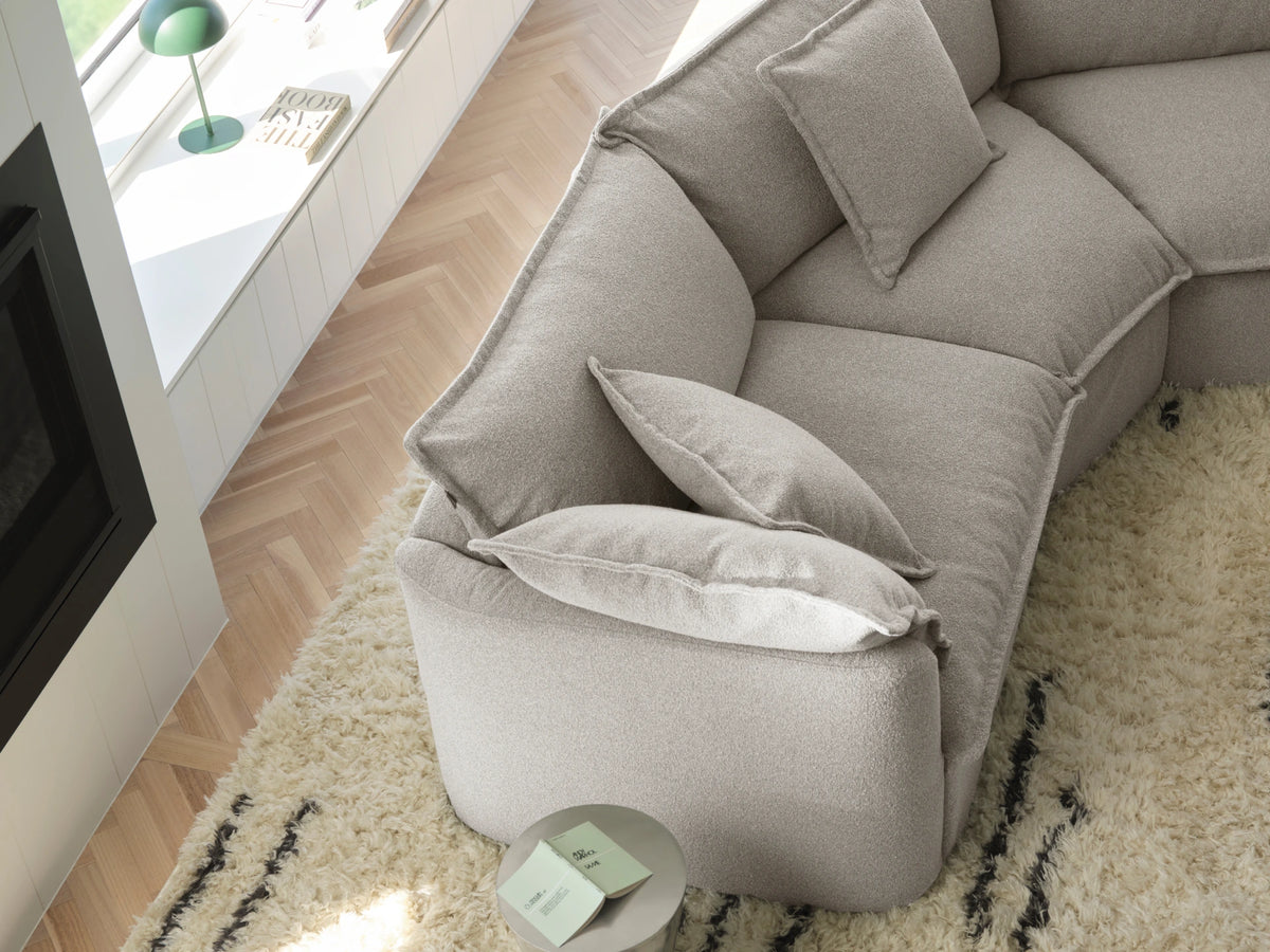 Tamarama Sectional Sofa - Aussie Latte (Luxe) / 5 Sections / Regular