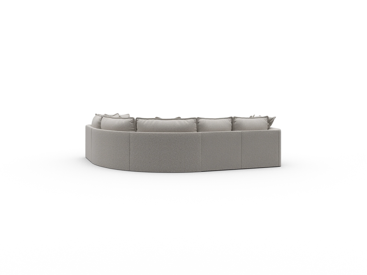 Tamarama Sectional Sofa - Aussie Latte (Luxe) / 5 Sections / Regular