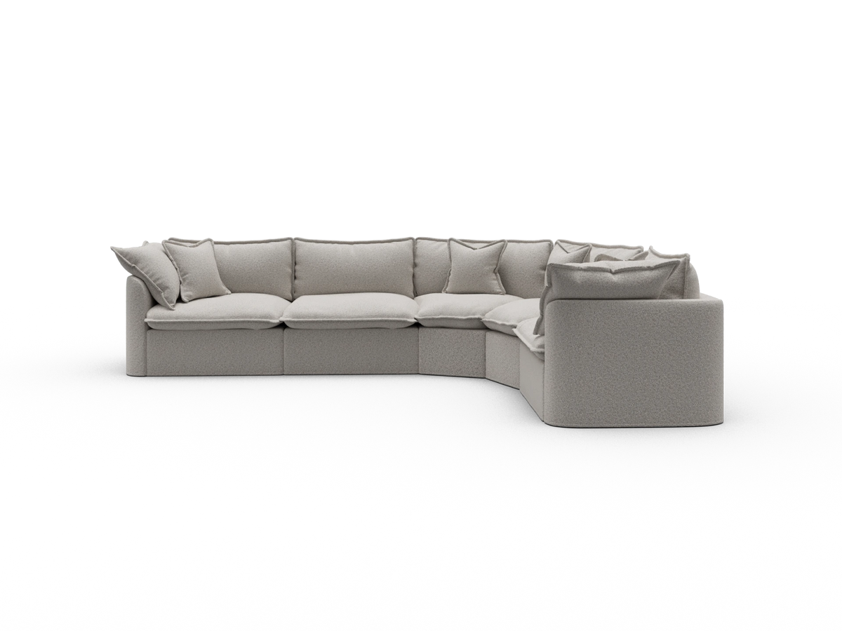 Tamarama Sectional Sofa - Aussie Latte (Luxe) / 5 Sections / Extra Wide