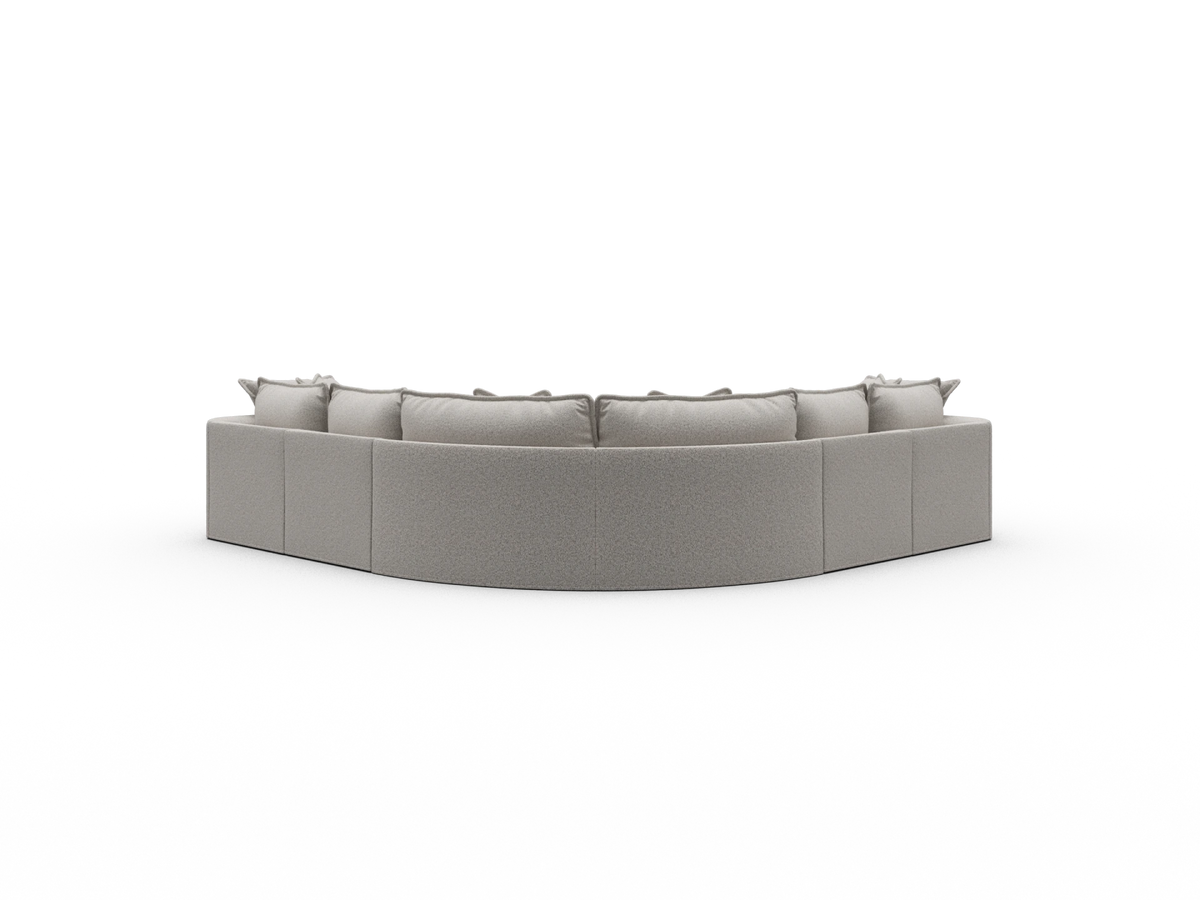 Tamarama Sectional Sofa - Aussie Latte (Luxe) / 6 Sections / Regular