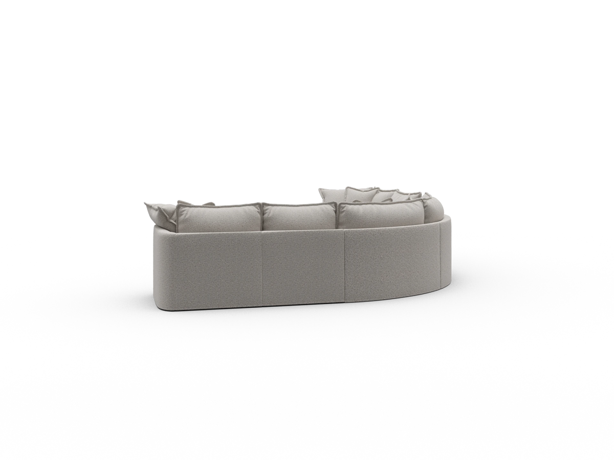 Tamarama Sectional Sofa - Aussie Latte (Luxe) / 6 Sections / Regular
