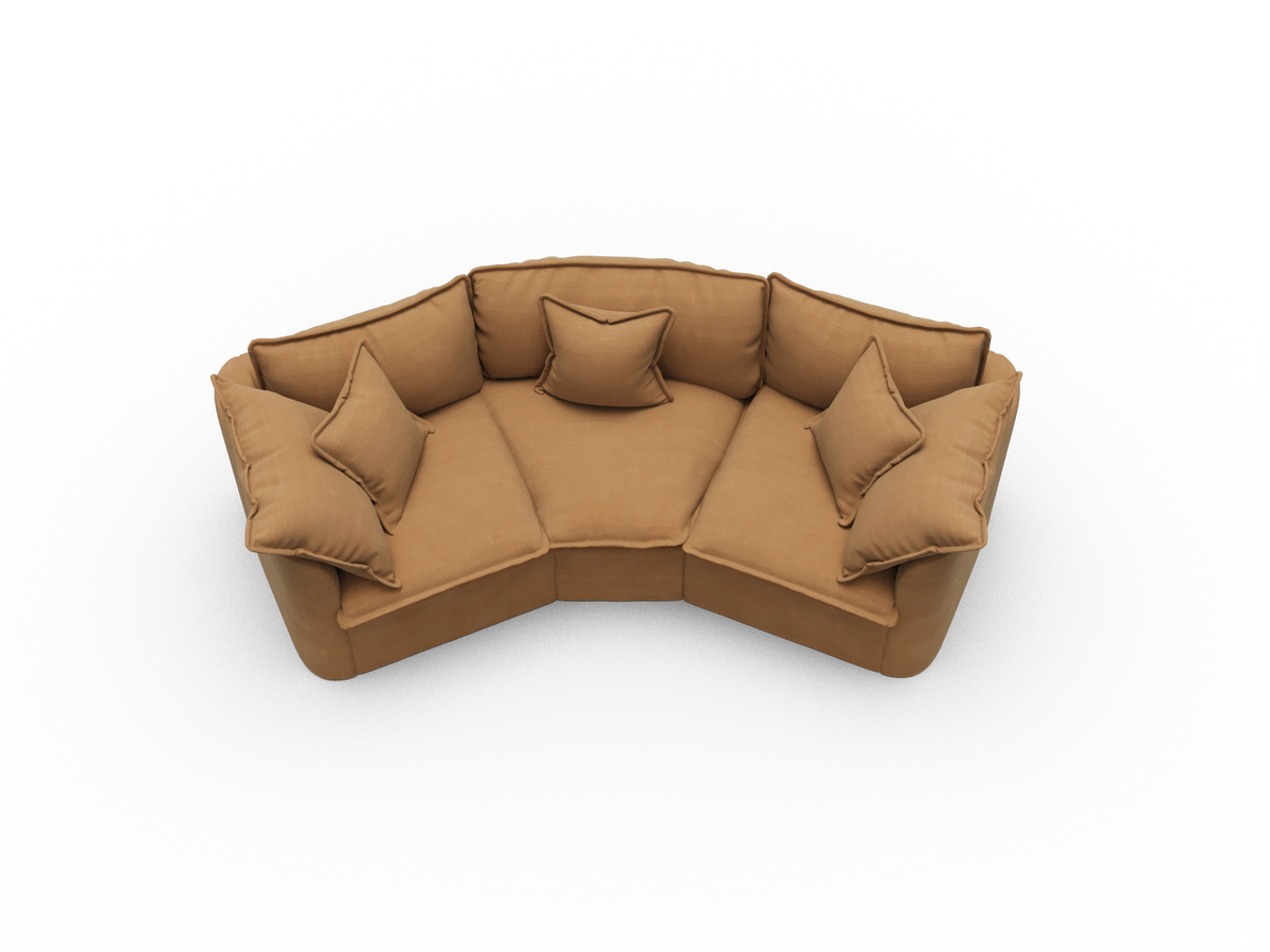 Tamarama Sectional Sofa - Bronzed Aussie / 3 Sections / Regular
