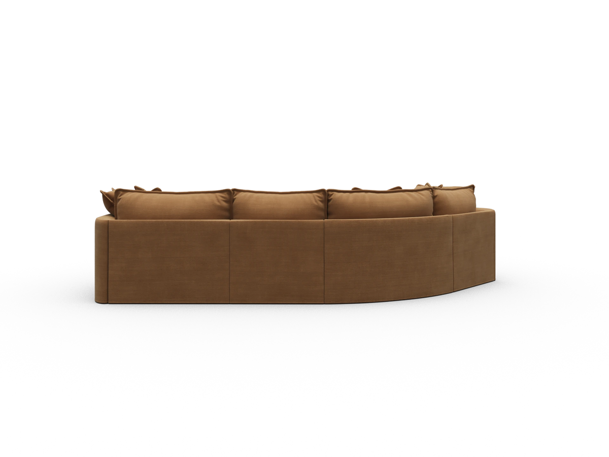 Tamarama Sectional Sofa - Bronzed Aussie / 4 Sections / Regular