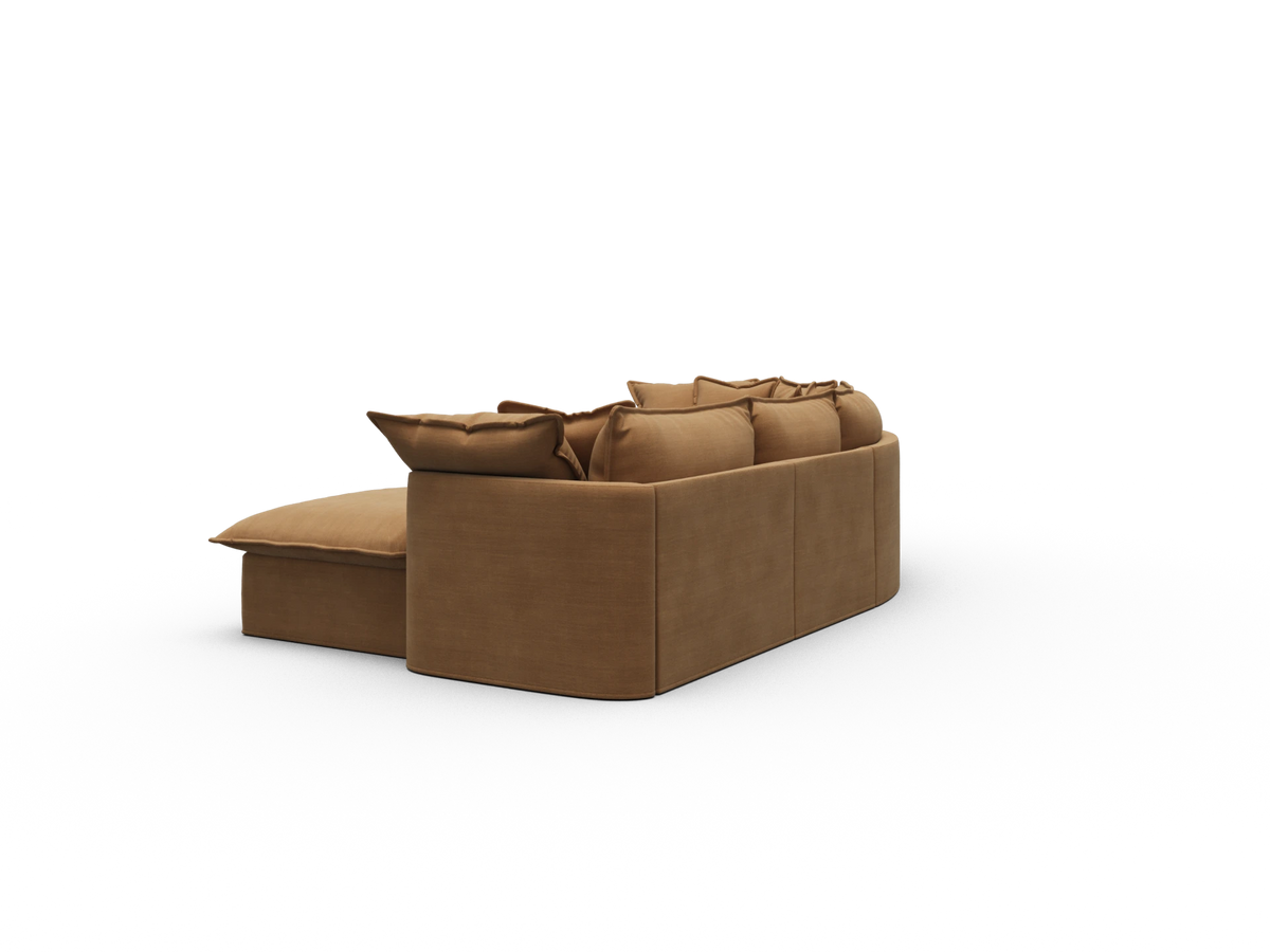 Tamarama Sectional Sofa - Bronzed Aussie / 4 Sections / Regular