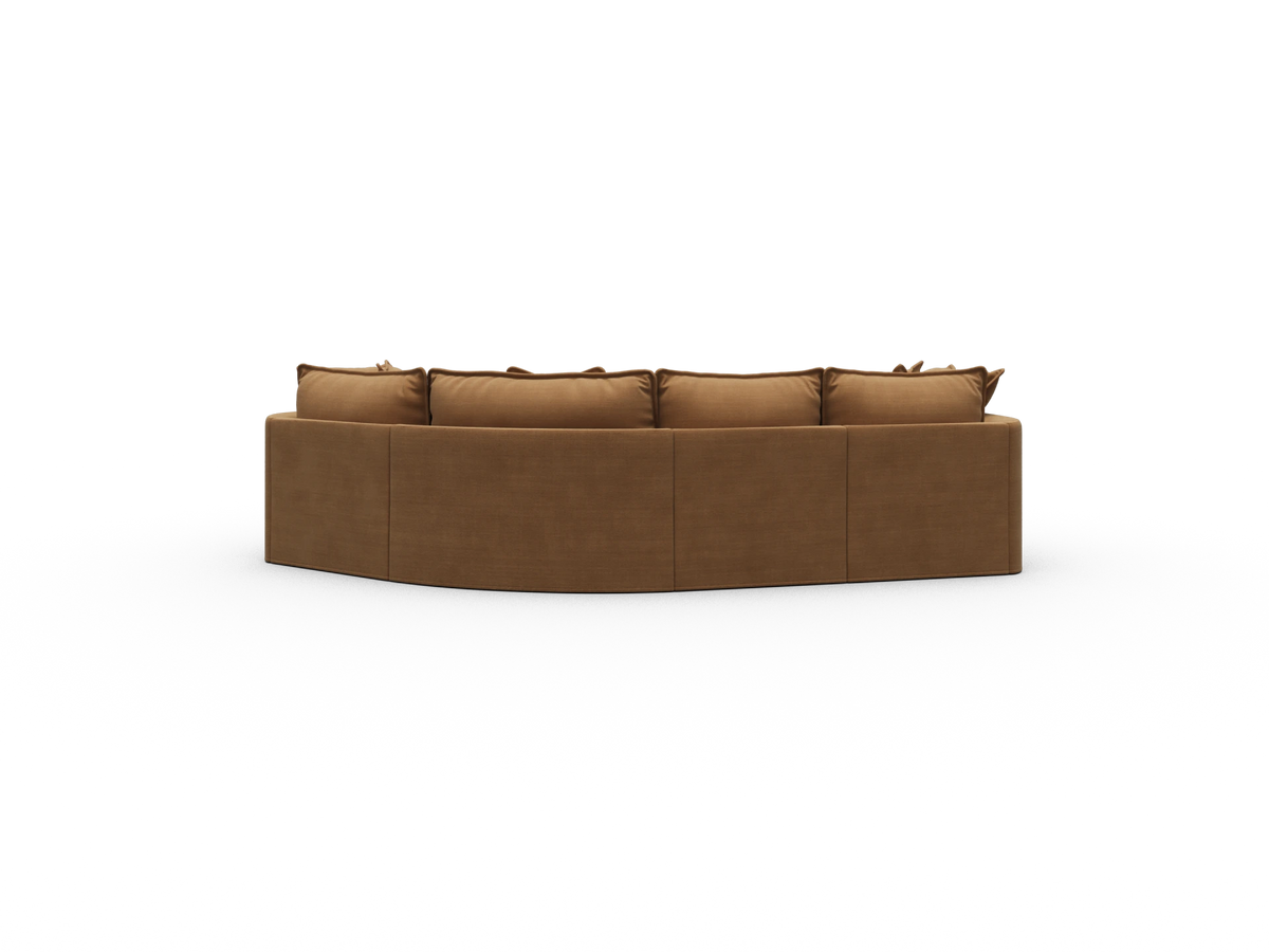 Tamarama Sectional Sofa - Bronzed Aussie / 4 Sections / Regular