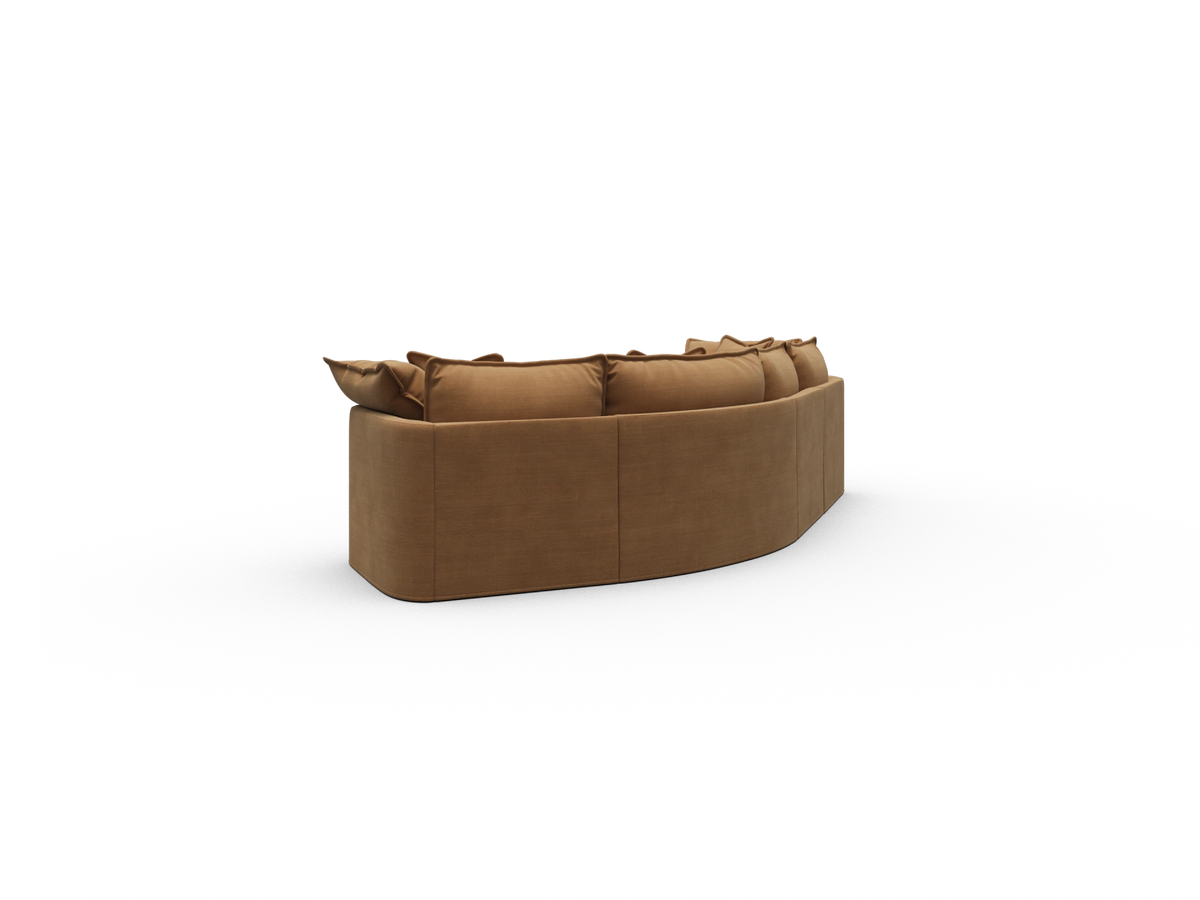 Tamarama Sectional Sofa - Bronzed Aussie / 4 Sections / Regular