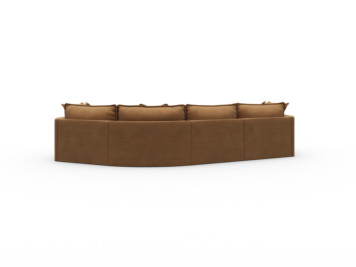 Tamarama Sectional Sofa - Bronzed Aussie / 4 Sections / Extra Wide
