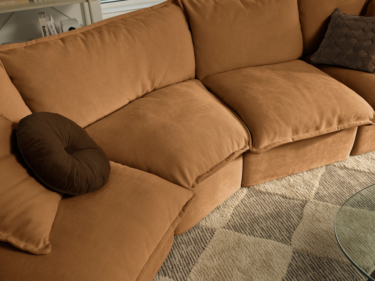Tamarama Sectional Sofa - Bronzed Aussie / 6 Sections / Regular