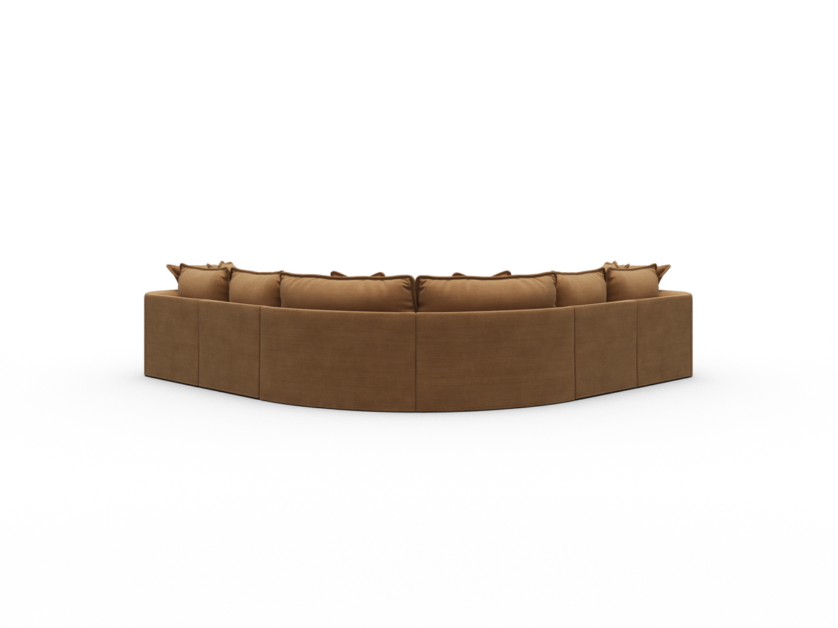 Tamarama Sectional Sofa - Bronzed Aussie / 6 Sections / Regular