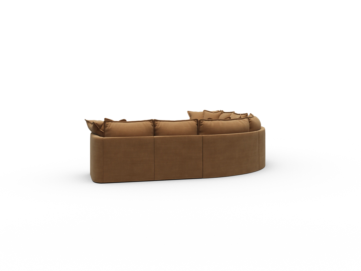 Tamarama Sectional Sofa - Bronzed Aussie / 6 Sections / Regular