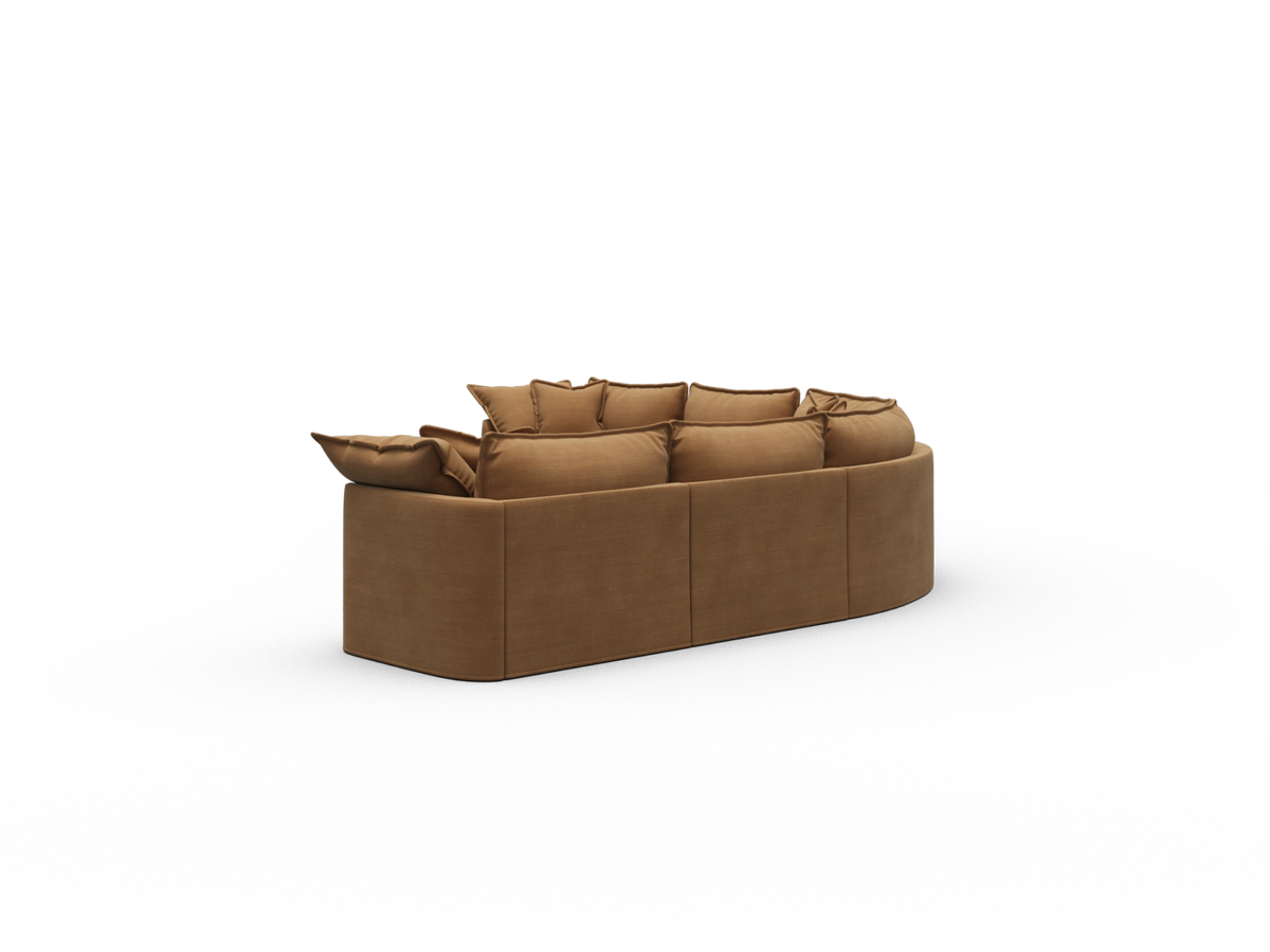 Tamarama Sectional Sofa - Bronzed Aussie / 6 Sections / Extra Wide