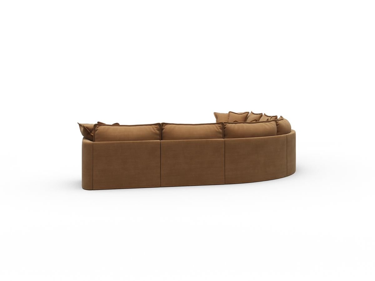 Tamarama Sectional Sofa - Bronzed Aussie / 6 Sections / Extra Wide