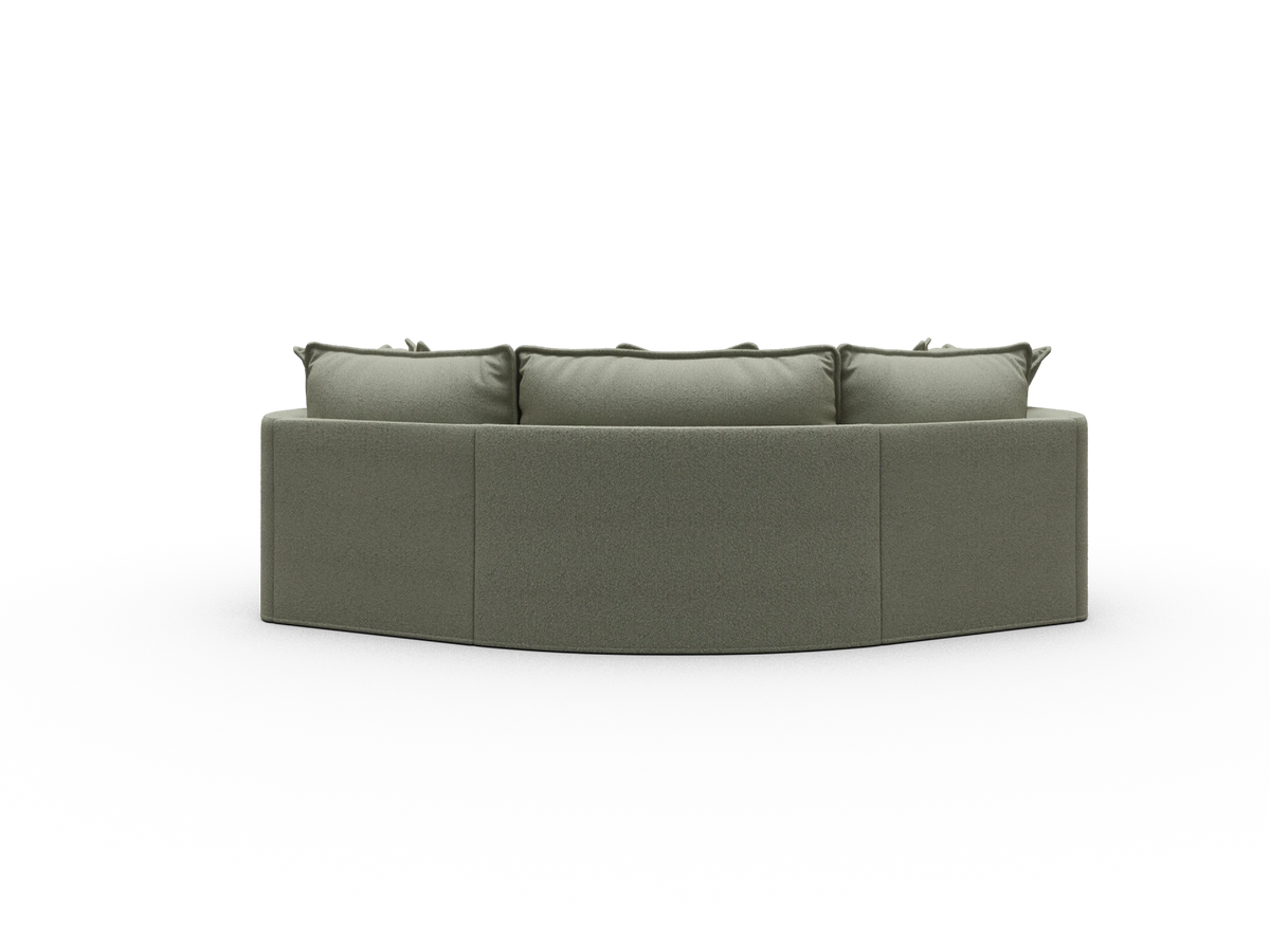 Tamarama Sectional Sofa - Frosty Grass (Luxe) / 3 Sections / Regular