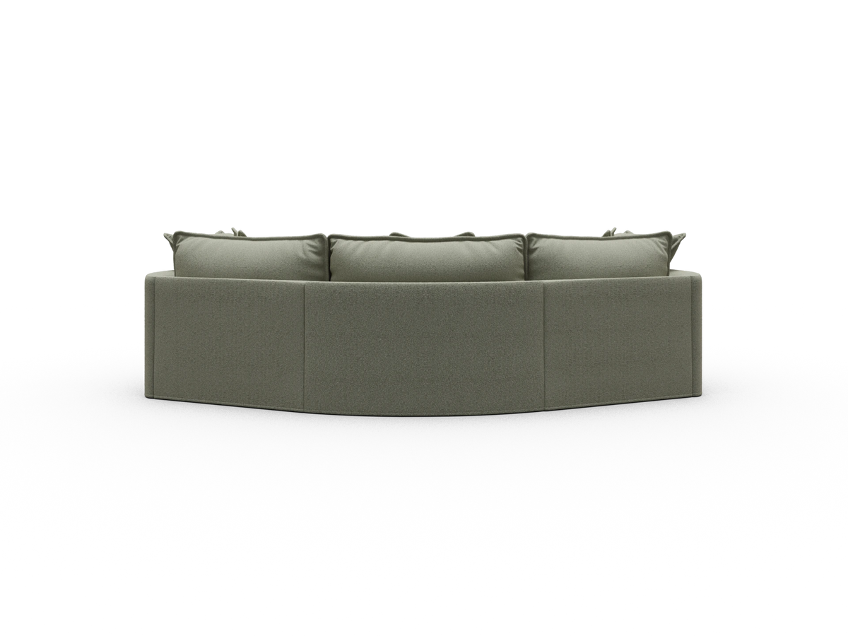 Tamarama Sectional Sofa - Frosty Grass (Luxe) / 3 Sections / Extra Wide