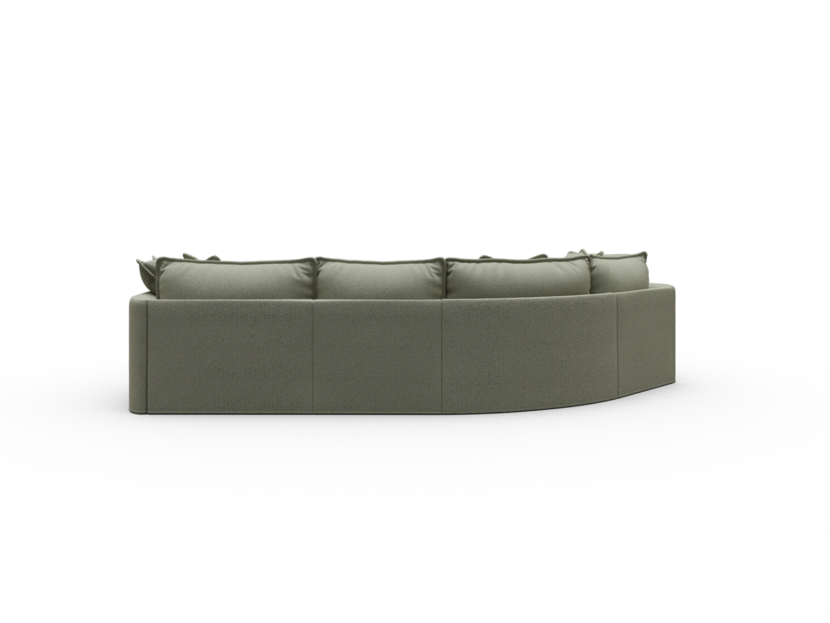 Tamarama Sectional Sofa - Frosty Grass (Luxe) / 4 Sections / Regular