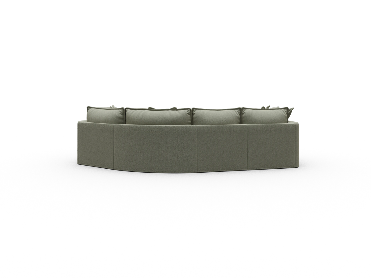 Tamarama Sectional Sofa - Frosty Grass (Luxe) / 4 Sections / Regular