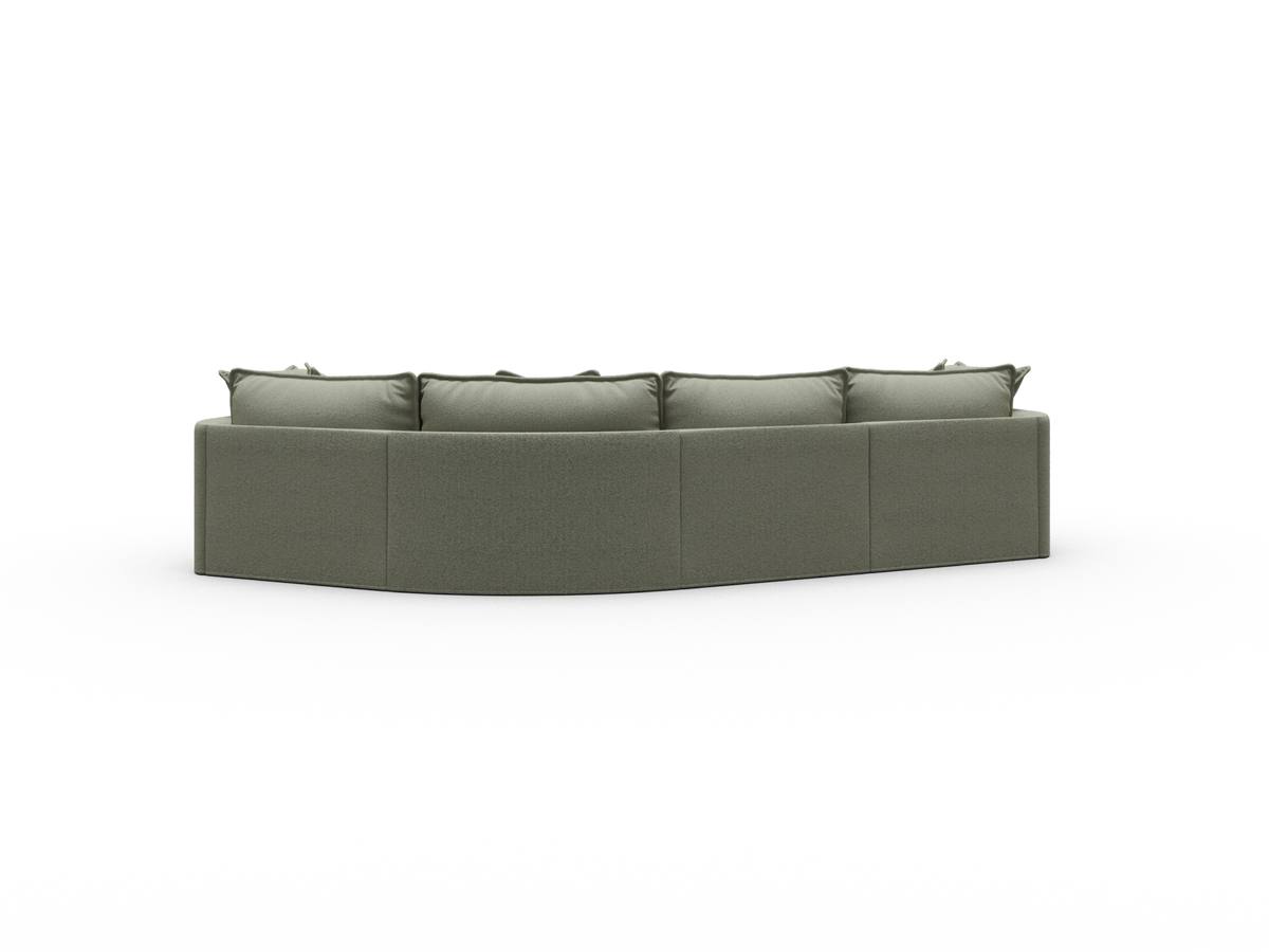 Tamarama Sectional Sofa - Frosty Grass (Luxe) / 4 Sections / Extra Wide