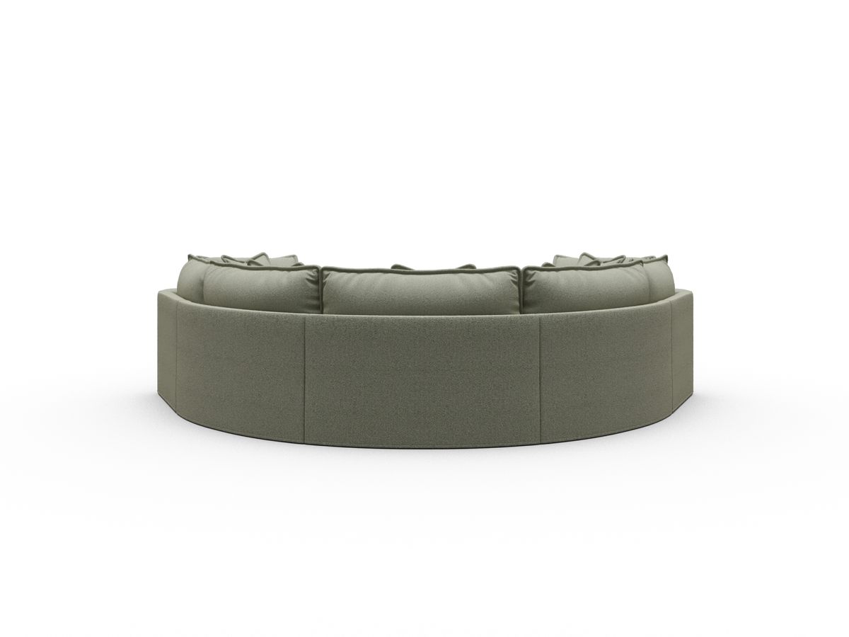 Tamarama Sectional Sofa - Frosty Grass (Luxe) / 5 Sections / Regular