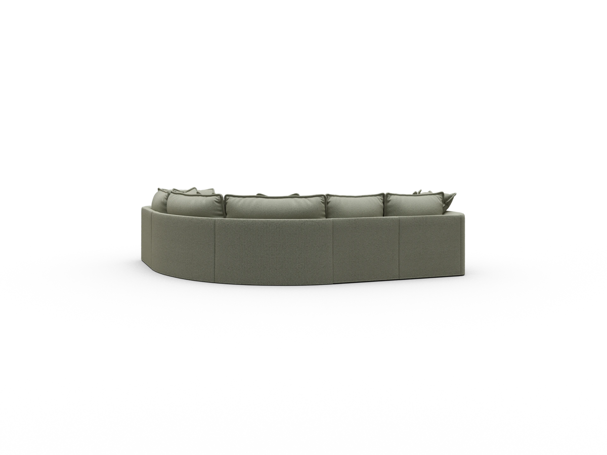 Tamarama Sectional Sofa - Frosty Grass (Luxe) / 5 Sections / Regular