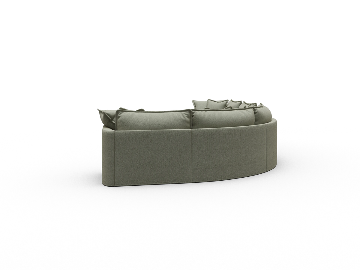 Tamarama Sectional Sofa - Frosty Grass (Luxe) / 5 Sections / Extra Wide