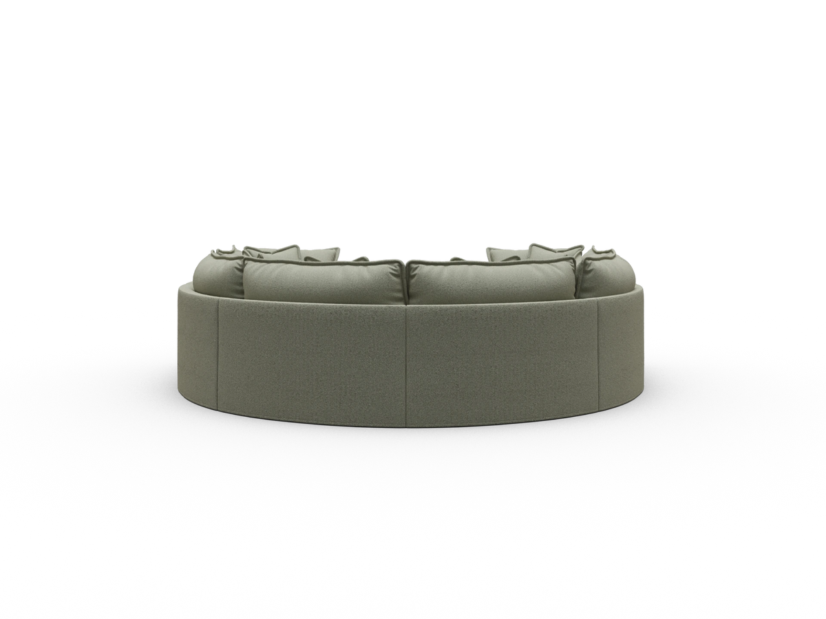 Tamarama Sectional Sofa - Frosty Grass (Luxe) / 6 Sections / Regular