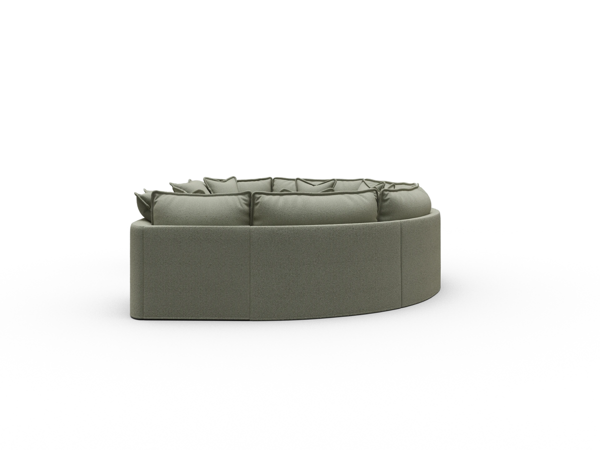 Tamarama Sectional Sofa - Frosty Grass (Luxe) / 6 Sections / Regular