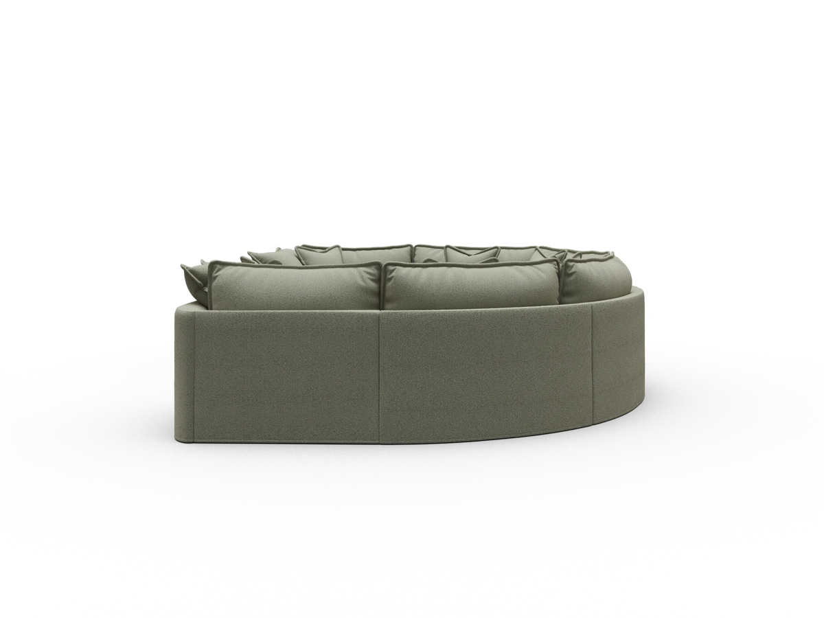 Tamarama Sectional Sofa - Frosty Grass (Luxe) / 6 Sections / Extra Wide