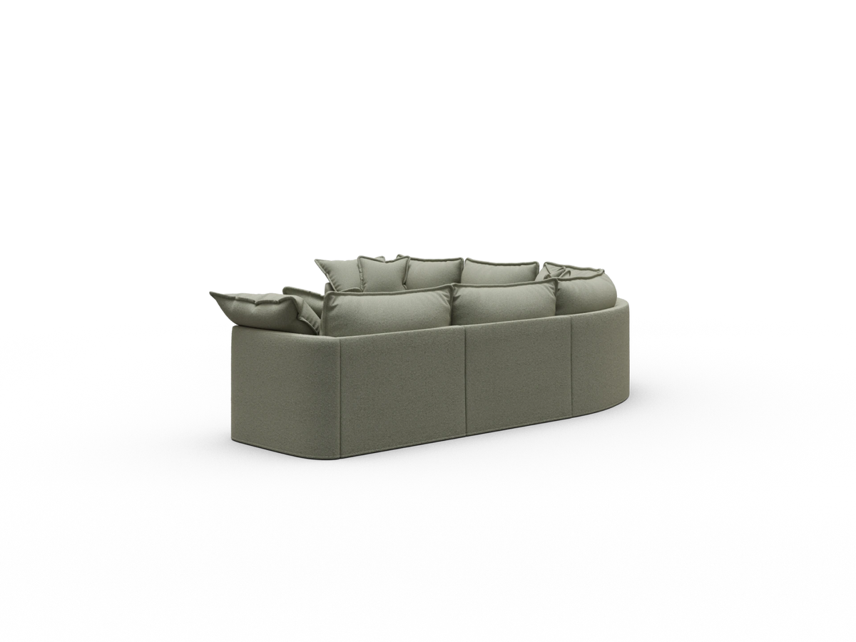 Tamarama Sectional Sofa - Frosty Grass (Luxe) / 6 Sections / Extra Wide