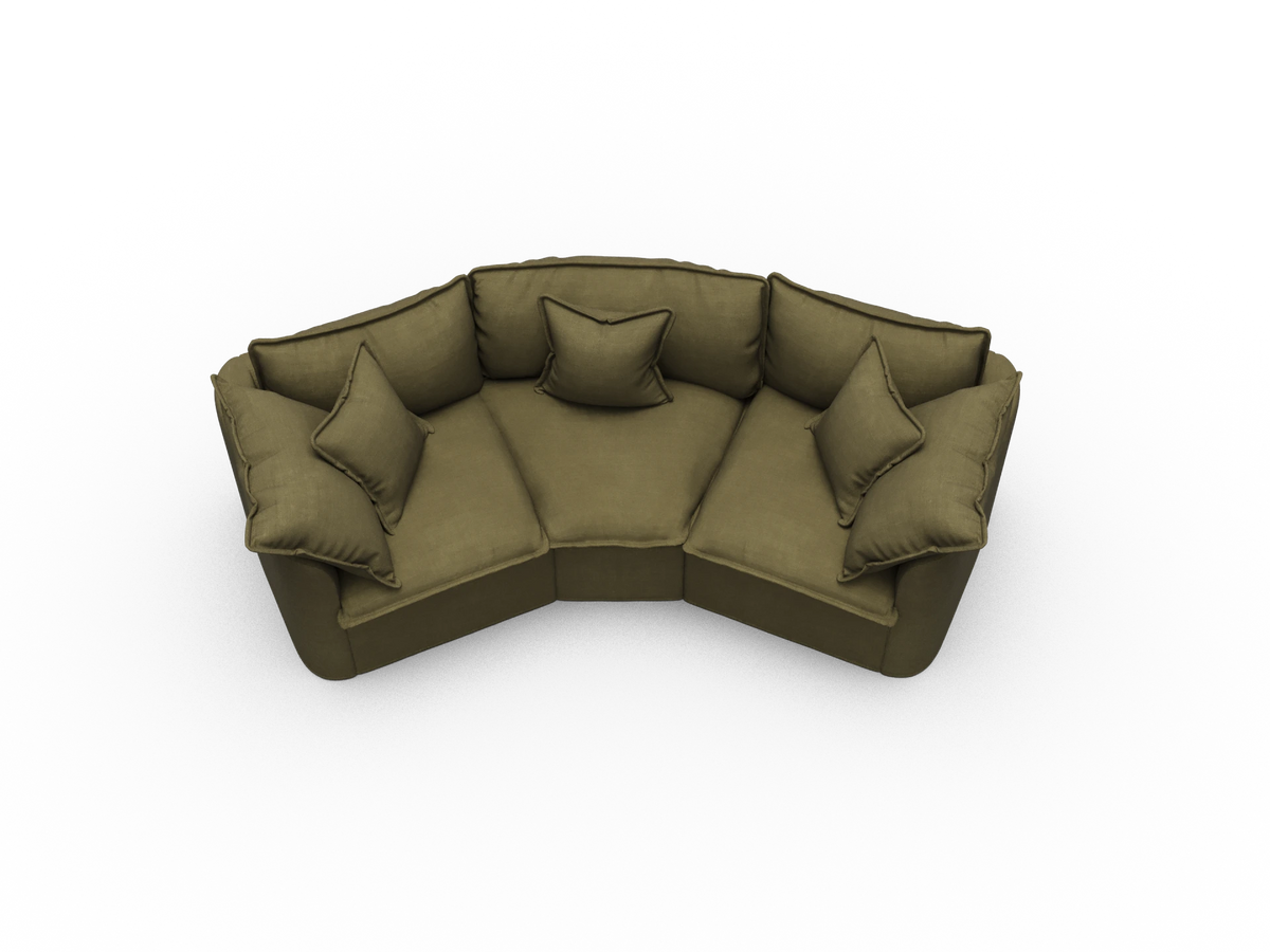 Tamarama Sectional Sofa - Forest Walk / 3 Sections / Regular