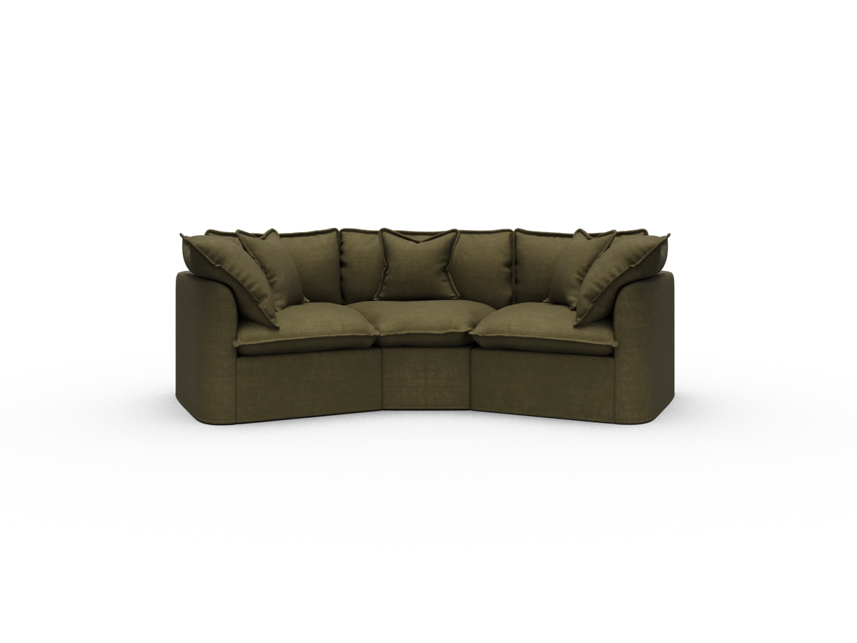 Tamarama Sectional Sofa - Forest Walk / 3 Sections / Regular
