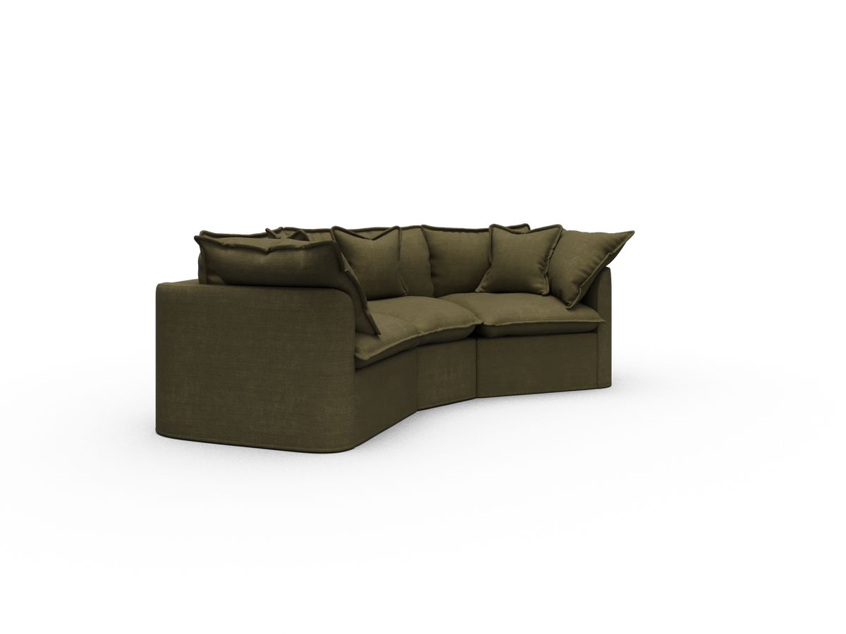 Tamarama Sectional Sofa - Forest Walk / 3 Sections / Regular
