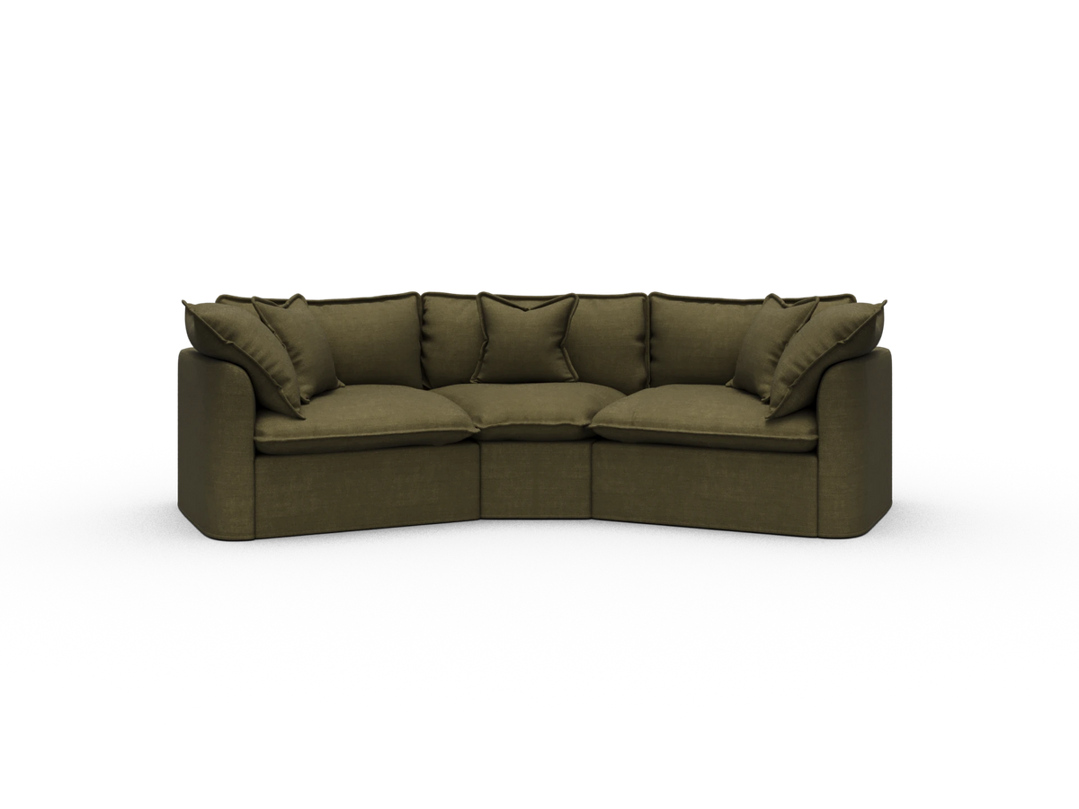 Tamarama Sectional Sofa - Forest Walk / 3 Sections / Extra Wide